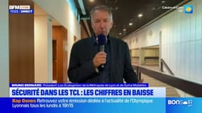 "La délinquance diminue" dans le réseau des TCL, avance le président écologiste du Sytral Bruno Bernard