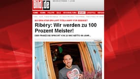 Franck Ribéry se confie au quotidien allemand Bild.