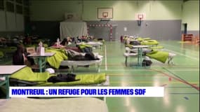 Montreuil: un gymnase accueille des femmes sans-abri