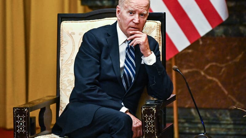 Joe Biden en visite au Vietnam le 11 septembre 2023.