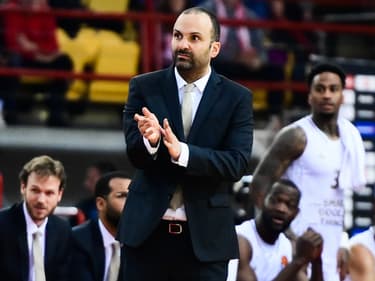 TJ Parker pendant un match de l'ASVEL en mars 2023
