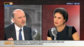 Pierre Moscovici face à Apolline de Malherbe en direct