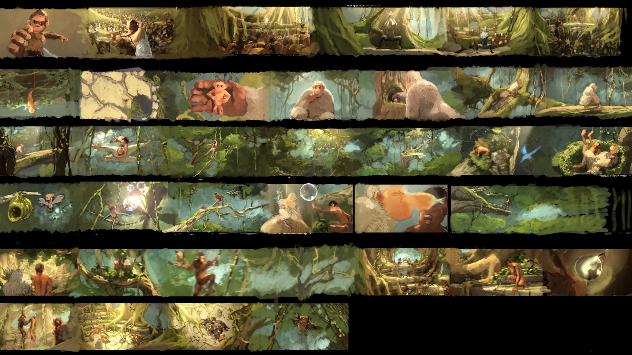 Storyboard de "Pourquoi j'ai pas mangé mon père"