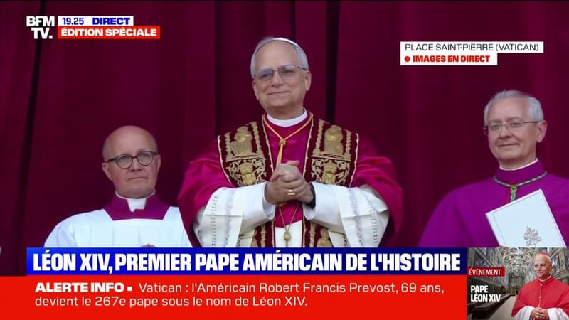 Le monde découvre le nouveau pape Robert Francis Prevost élu sous le nom de Léon XIV