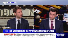Refus du PS de voter la censure: "Ils ont trahi leur programme", affirme Jean-Philippe Tanguy (RN)