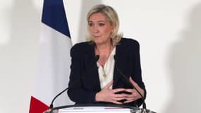 Les vœux à la presse de Marine Le Pen, le 25 janvier 2024.