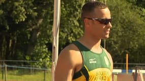 L'athlète paralympique sud-africain Oscar Pistorius,