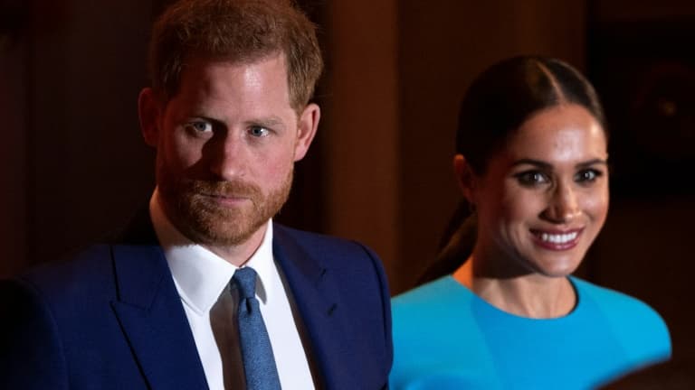 Le prince Harry et son épouse Meghan à Londres, le 5 mars 2020