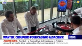 Haut-Rhin: des élèves croupiers en formation au casino de Blotzheim