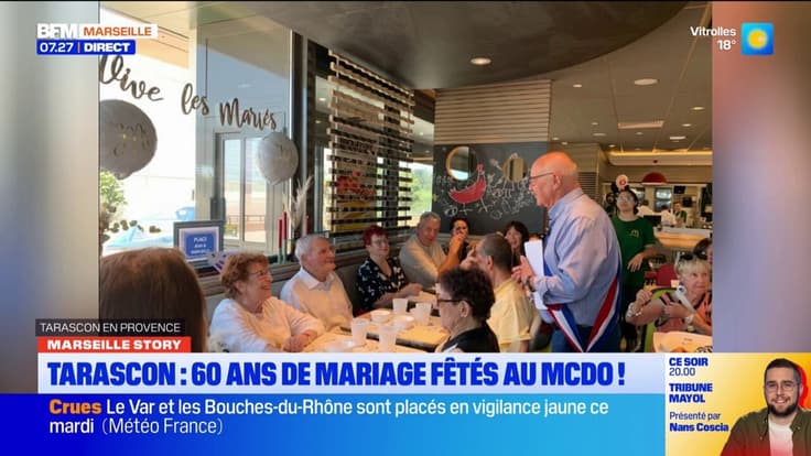 Marseille Story : 60 ans de mariage fêtés dans un fast-food de Tarascon