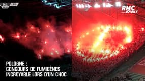 Pologne : Concours de fumigènes incroyable lors d'un choc