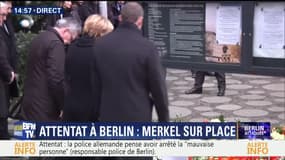 Attentat de Berlin: Angela Merkel se recueille sur le lieu de l'attaque