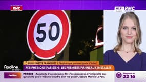 Périphérique parisien: les premiers panneaux installés 