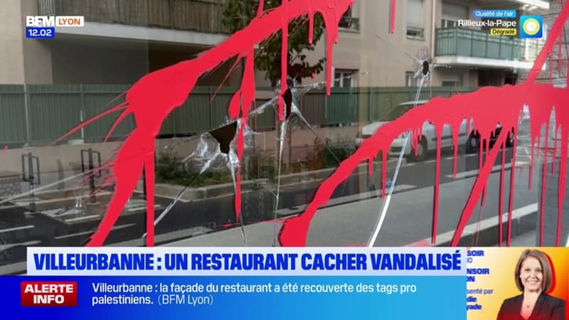 Villeurbanne: un restaurant cacher vandalisé et tagué