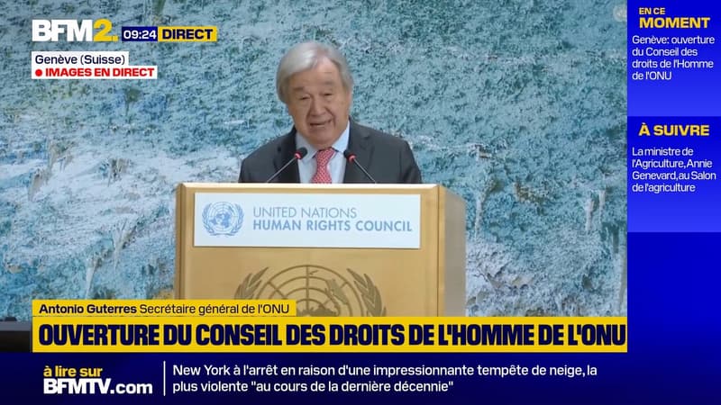 "Dysfonctionnements de la gouvernance mondiale" et "détérioration des droits humains": l’avertissement d’António Guterres