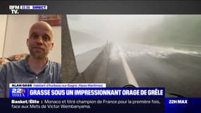 Orages dans les Alpes-Maritimes: "La grêle faisait mal comme du paintball", un motard témoigne sur BFMTV