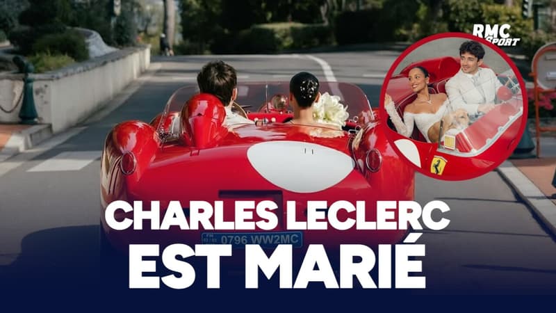 Le mariage très Ferrari (et rétro) de Charles Leclerc et Alexandra Saint Mleux