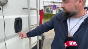 Un artisan couvreur qui s'est fait cambrioler son fourgon en bretagne