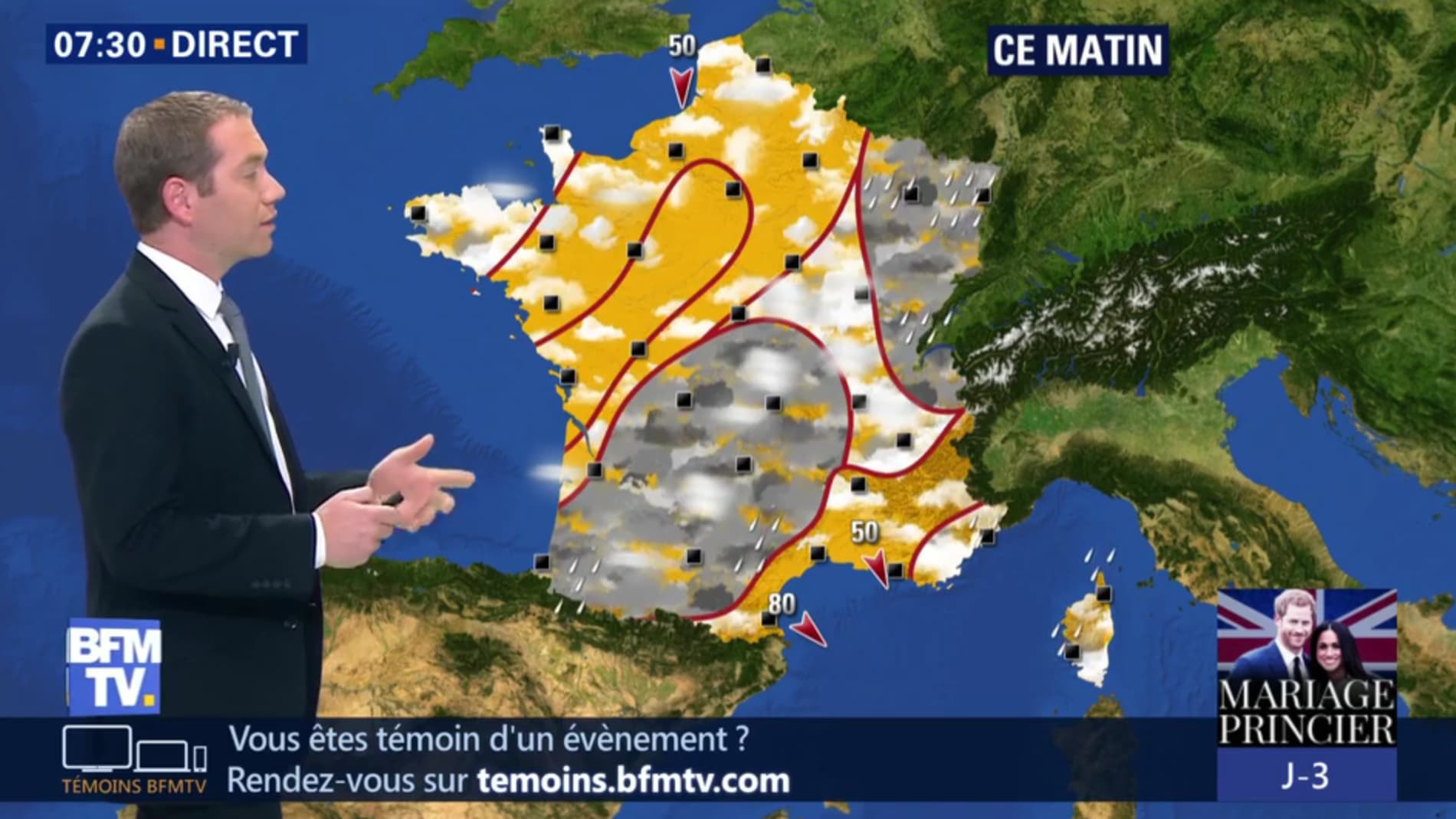 Météo du mercredi 16 mai 2018 Météo du mercredi 16 mai 2018