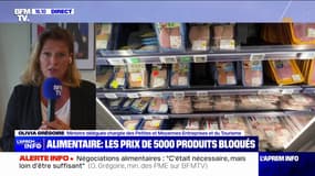 Olivia Grégoire: "Nous avons demandé aux distributeurs et aux industriels, qui vont le faire, d'avancer de trois mois les renégociations" 
