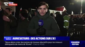 Colère des agriculteurs: 300 tracteurs du Nord sont arrivés sur le barrage de l'autoroute A1 