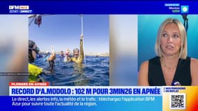 Plongée en apnée : l'azuréenne Alice Modolo bat le record de 102m de profondeur en monopalme, elle est l'invitée de Bonjour la Côte d'Azur