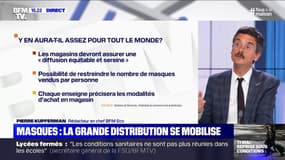 Masques: la grande distribution se mobilise