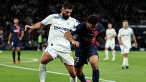 Samuel Gigot lors de PSG-OM le 24 septembre 2023 en Ligue 1