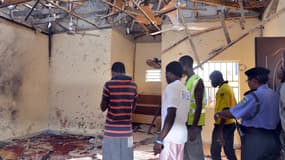 La mosquée de Maiduguri, au nord-est du Nigeria, après l'explosion de vendredi matin