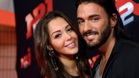 Nabilla Benattia et son compagnon Thomas Vergara, le 21 octobre 2013.