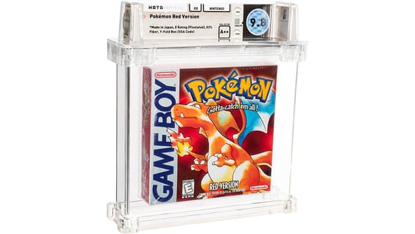 La cartouche du jeu Pokémon Rouge vendue par Heritage Auctions La cartouche du jeu Pokémon Rouge vendue par Heritage Auctions