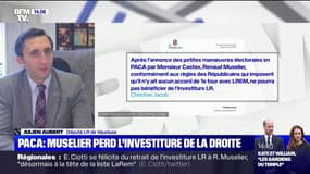 Julien Aubert (LR) sur les régionales en PACA: "Si l'alliance [entre Renaud Muselier et LaREM] se concrétise,  ce sera sans moi"