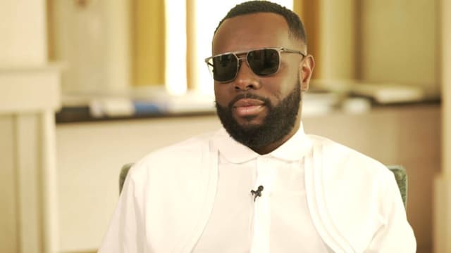 Le chanteur Gims sur BFMTV le 28 mai 2021.