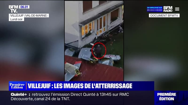 Crash à Villejuif: les images du pilote s'extirpant de l'avion avant de porter secours aux passagers