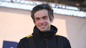 Charlie Dalin à l'arrivée du Vendée Globe, le 14 janvier 2025