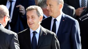 Nicolas Sarkozy et Alain Juppé, le 15 octobre 2016. 