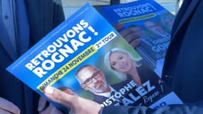 Le tract de campagne du candidat Rassemblement national aux élections municipales anticipées de Rognac Christophe Gonzalez, en novembre 2024.