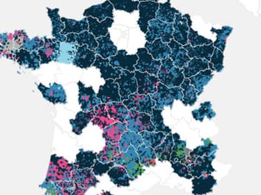 La répartitrion des votes en France lors des élections européennes