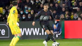 Kylian Mbappé lors de Nantes-PSG, le 19 février 2022