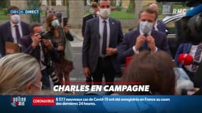 Charles en campagne : Emmanuel Macron interpellé après une quinte de toux - 10/09