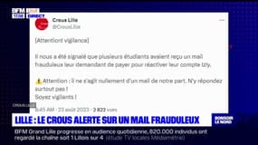 Lille: le CROUS alerte sur un mail frauduleux envoyé aux étudiants
