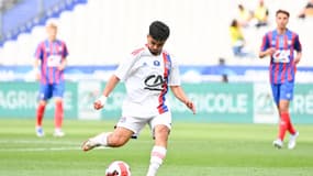 Mohamed El Arouch lors de la finale de Gambardella contre Caen, le 7 mai 2022.