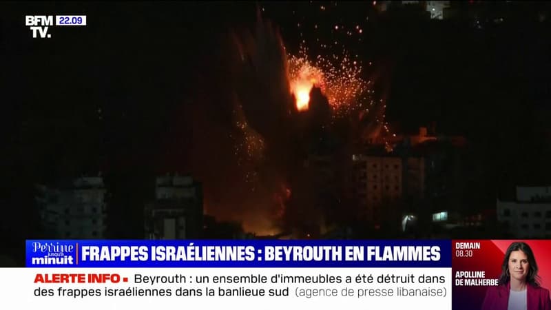 Liban: un ensemble d'immeubles détruit dans dix frappes israéliennes sur la banlieue sud de Beyrouth, d'après l'agence de presse libanaise