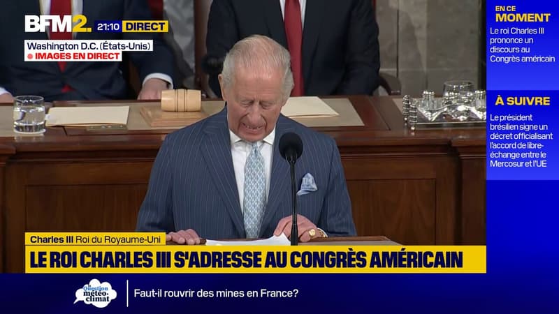 "Nous avons vraiment tout en commun, sauf, bien sûr, la langue": le roi Charles lance une blague au Congrès des États-Unis