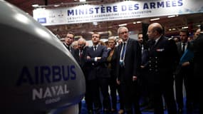 Emmanuel Macron au salon Euronaval, le 23 octobre 2018