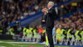 L'énervement de Carlo Ancelotti lors du Clasico perdu par le Real Madrid à Bernabeu, 26 octobre 2024