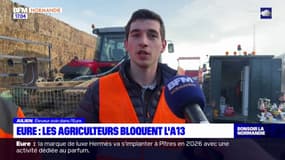 Des agriculteurs mènent une opération de blocage ce mercredi sur l'A13 dans l'Eure