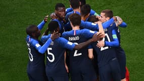 Photo de joie des Bleus