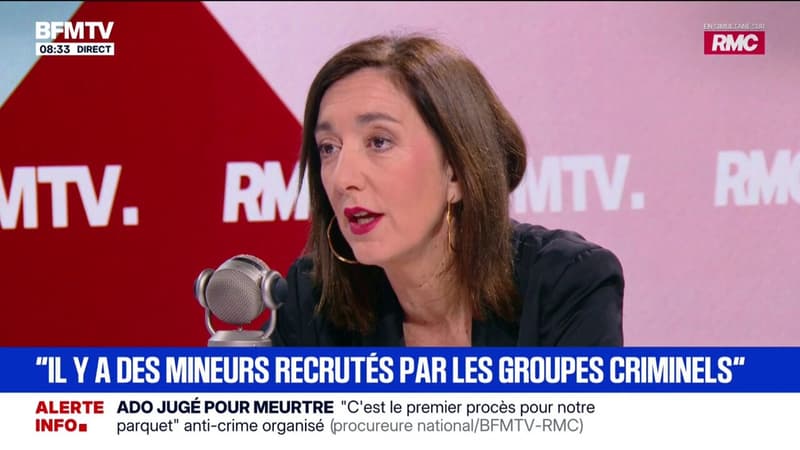 "Un développement sociétal": Vanessa Perrée, procureure nationale anti-criminalité organisée, fustige le recrutement de jeunes "pour commettre des faits très graves"