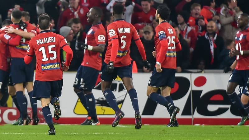 La joie des Lillois contre Montpellier